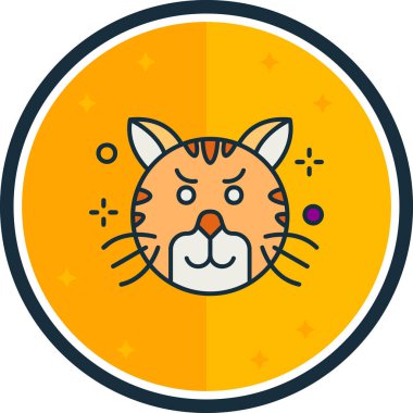 kedi vektör simgesi, illüstrasyon