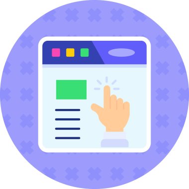 Web tasarım simgesi, vektör illüstrasyonu