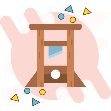 Lunapark eğlence simgesi düz stil