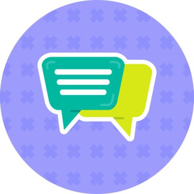 Konuşma baloncukları ikon vektör çizimi