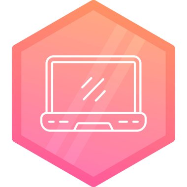 Bilgisayar. Web simgesi basit illüstrasyon