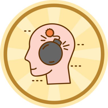 Beyin yaratıcı fikir vektör çizimi grafik tasarımı