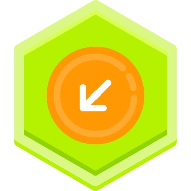 Pusula. Web simgesi basit illüstrasyon