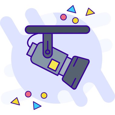 Kamera simgesi anahat tarzı