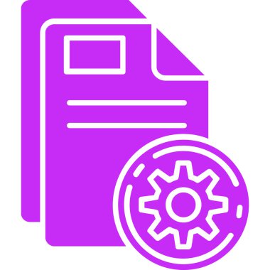 Dosya. Web simgesi basit illüstrasyon