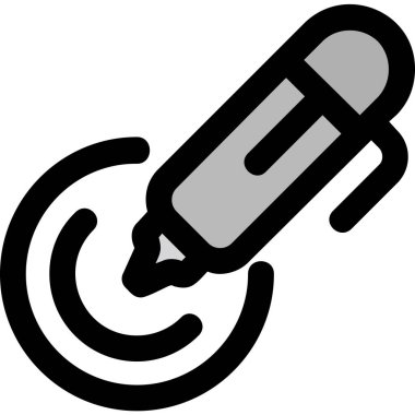 Kalem. Web simgesi basit illüstrasyon