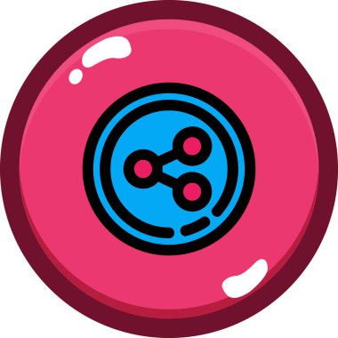 bowling. Web simgesi basit illüstrasyon