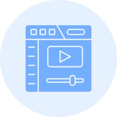 Televizyon. Web simgesi basit illüstrasyon