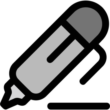 Kalem. Web simgesi basit illüstrasyon