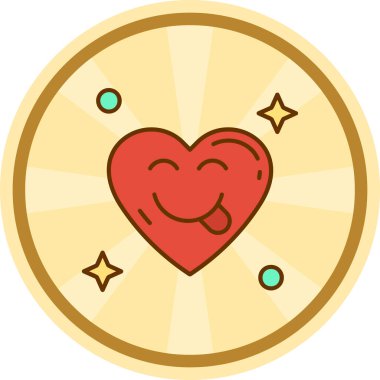 Düz stil Sevgililer Günü ikonu