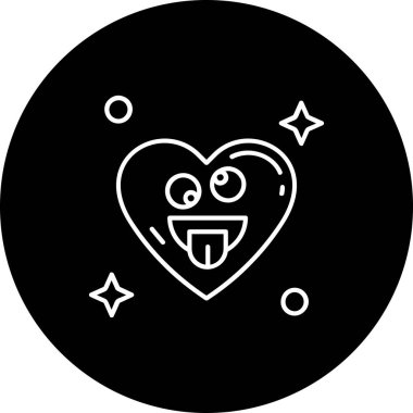 Bir aşk simgesinin vektör illüstrasyonu