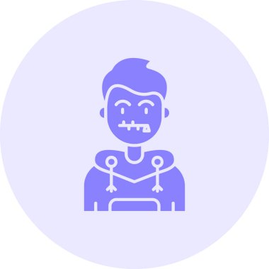 Cadılar Bayramı. Web basit illüstrasyon tasarımı