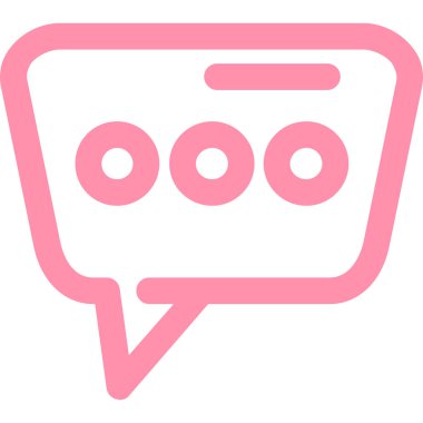 Sohbet ikonu. hat sohbet sembolü illüstrasyonu.