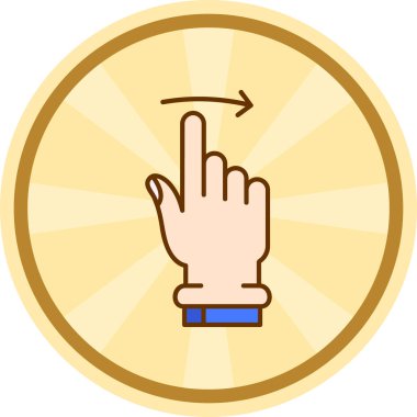 işaret işareti simgesi doldurulmuş ana hat biçiminde