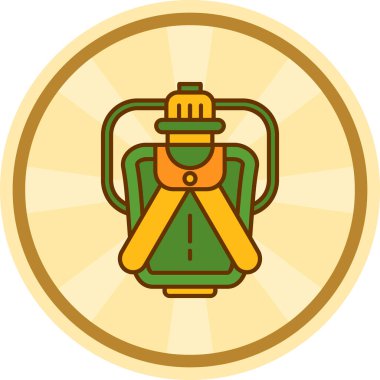 Modern bir simge tasarımının vektör illüstrasyonu