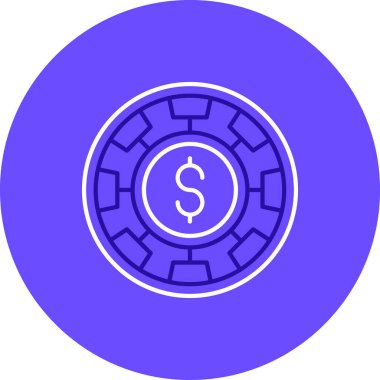 Dolar simgesi vektör illüstrasyonu