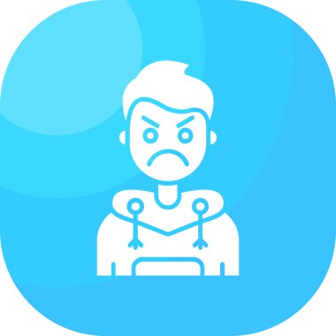 avatar male icon, vector illustration