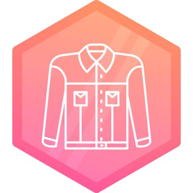 Ceket simge vektör çizim