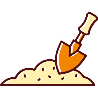 karikatür karalama küreği çizimi