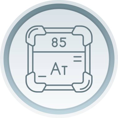 Eşsiz Kimyasal Yapı Vektörü Satır Simgesi