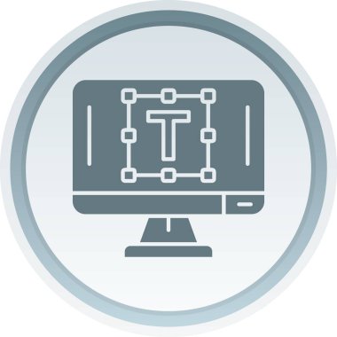 Modern bilgisayar simgesinin vektör illüstrasyonu