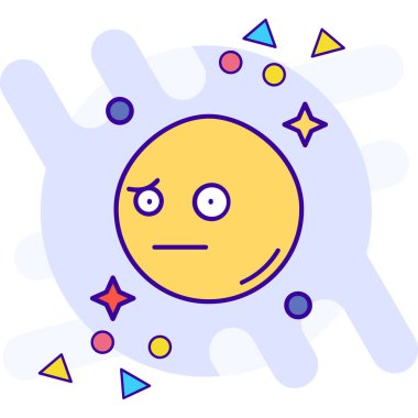 ağlayan yüz simgesi tasarım vektörü