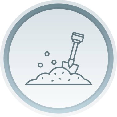 vektör kürek simgesi, vektör illüstrasyonu