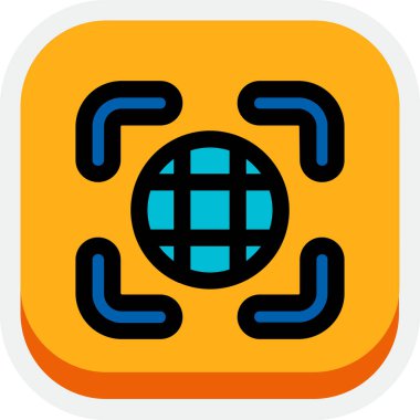 genel bağlantı ağı simgesi - ana hatlar biçimi