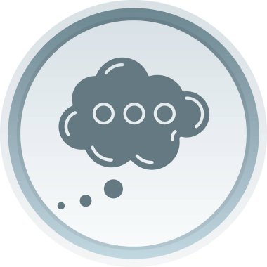 Bulut. Web simgesi basit tasarım