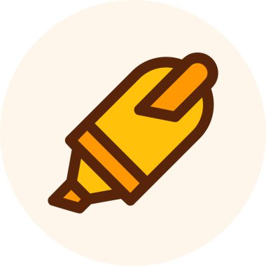 Kalem. Web simgesi basit illüstrasyon