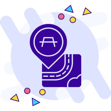 harita gezinme konumu simgesi ana hat biçiminde