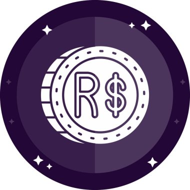 Dolar. Web simgesi basit illüstrasyon