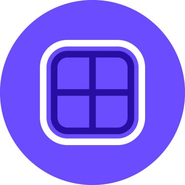 Modern bir simgenin vektör illüstrasyonu