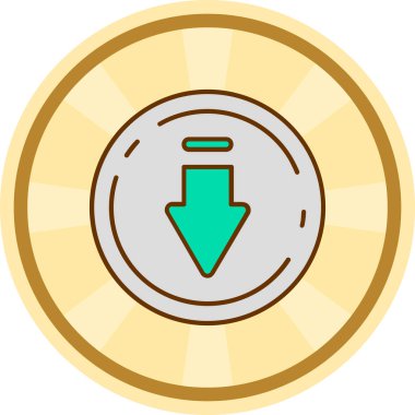 Ok. Web simgesi basit illüstrasyon