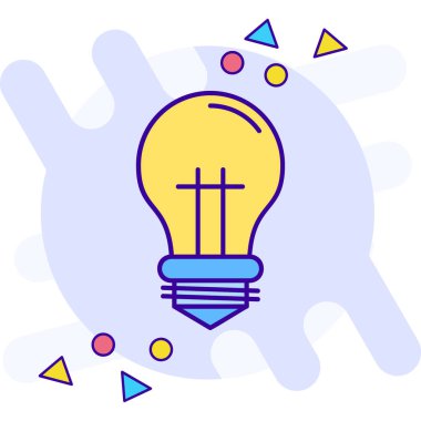 Fikir simge tasarlamak vektör