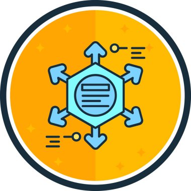 şebeke. Web simgesi basit illüstrasyon