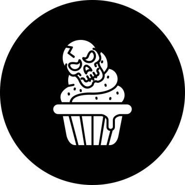 Kek ikonu vektör illüstrasyonu