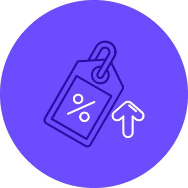 İndirim simgesi vektör illüstrasyonu