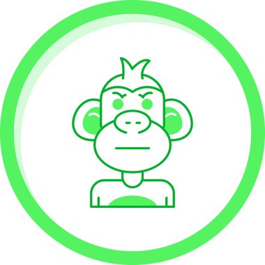 Kafası olan bir maymun