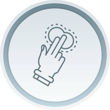 Bir el simgesinin vektör illüstrasyonu