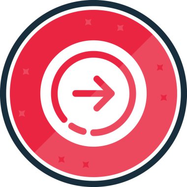 ok işareti simgesi, vektör çizimi