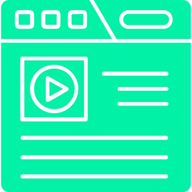 video simgesi vektör illüstrasyonu