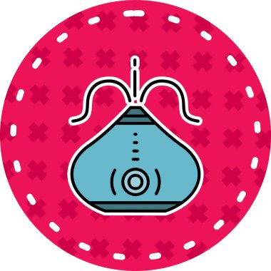 Bir bebeğin şirin çizgi film ikonunun vektör çizimi