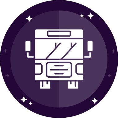 Bir bavul simgesinin vektör illüstrasyonu