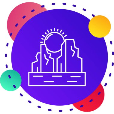 Beyaz arka planda izole edilmiş antik sihirli taş ikonu. Taşa karşılık sihirli taş ve mücevher. Renkli taslak konsepti. vektör.