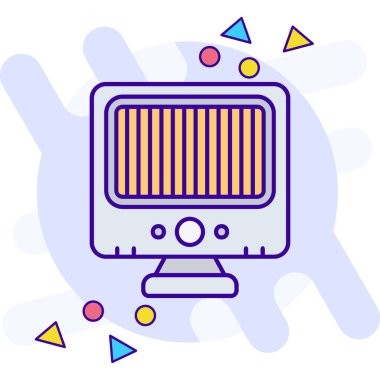 İnternet web simgesi, vektör illüstrasyonu