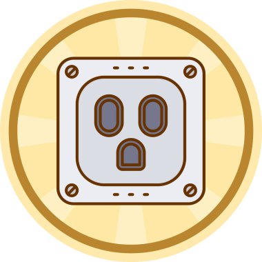 Para için. Web simgesi basit illüstrasyon