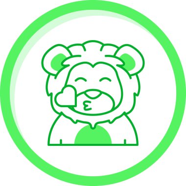 Tatlı bir ayı çizgi filminin vektör çizimi