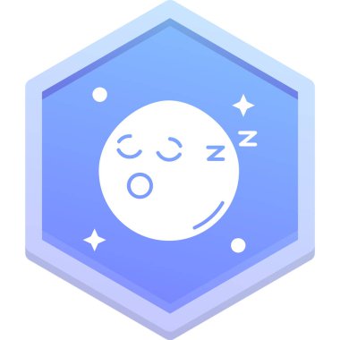 uyku simgesi, basit illüstrasyon