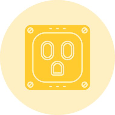 Modern b 'nin vektör illüstrasyonunda gaz ikonu yok